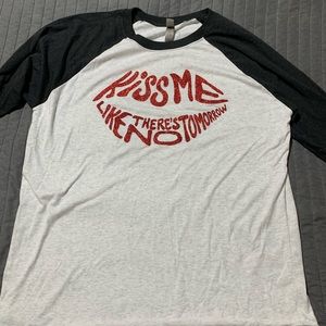 Cute baseball cut T-shirt size large. Worn one time only.